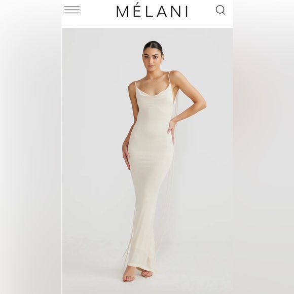 MÉLANI THE LABEL - CRISTINA GOWN - PEARL WHITE - Picture 8 of 9